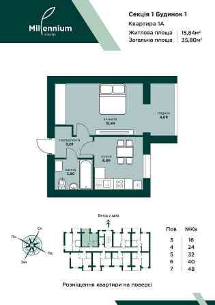 Вигідна квартира від 8300$ у центрі міста Буча