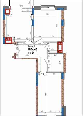 Двокімнатна квартира 64 м² у ЖК “Vodogray UN1T” Чернівці