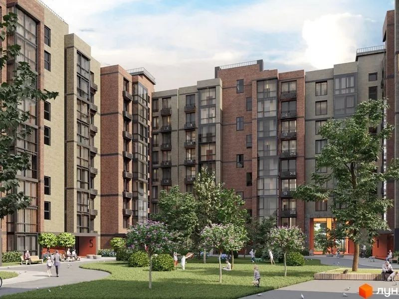 Двокімнатна квартира 64 м² у ЖК “Vodogray UN1T” Черновцы - изображение 2