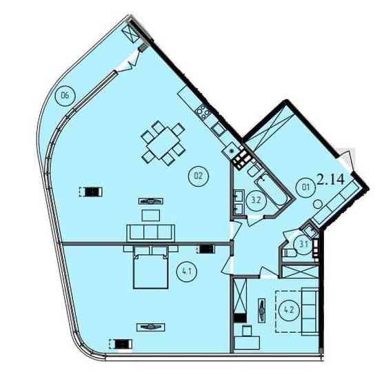 3-х комнатная/ЖК Кандинский/Вид моря/Французский бульвар Одесса