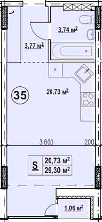 Квартира однокімнатна біля метро Киев