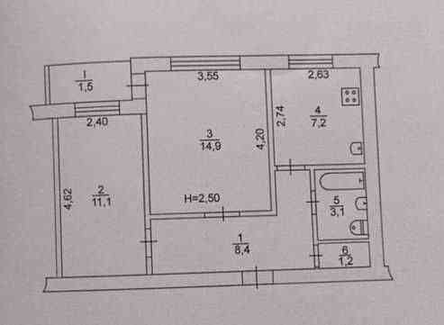 Продажа власної двух кімнатної квартири на 17 кварталі, 3\9 Кривой Рог