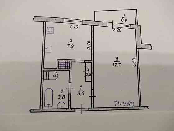 1 квартира на Східному 1 Кривой Рог
