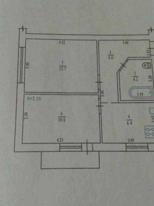 2 кімнатна квартира на Половках Полтава - зображення 6