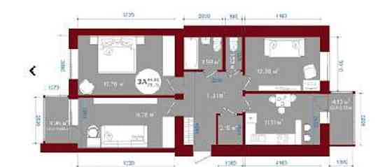 Єдина трьохкімнатна квартира в престижному ЖК  Ірпеня Ірпінь