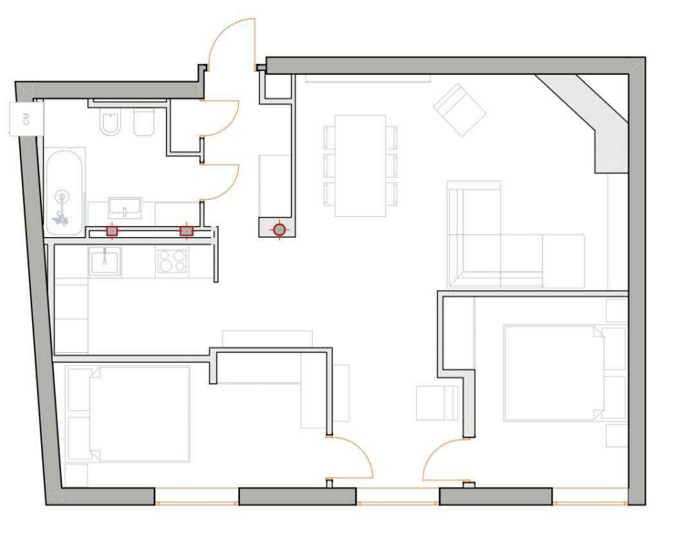 Видова 3-кімнатна квартира (71 кв.м.) по вул.  Пушкінська 7 Киев - изображение 7