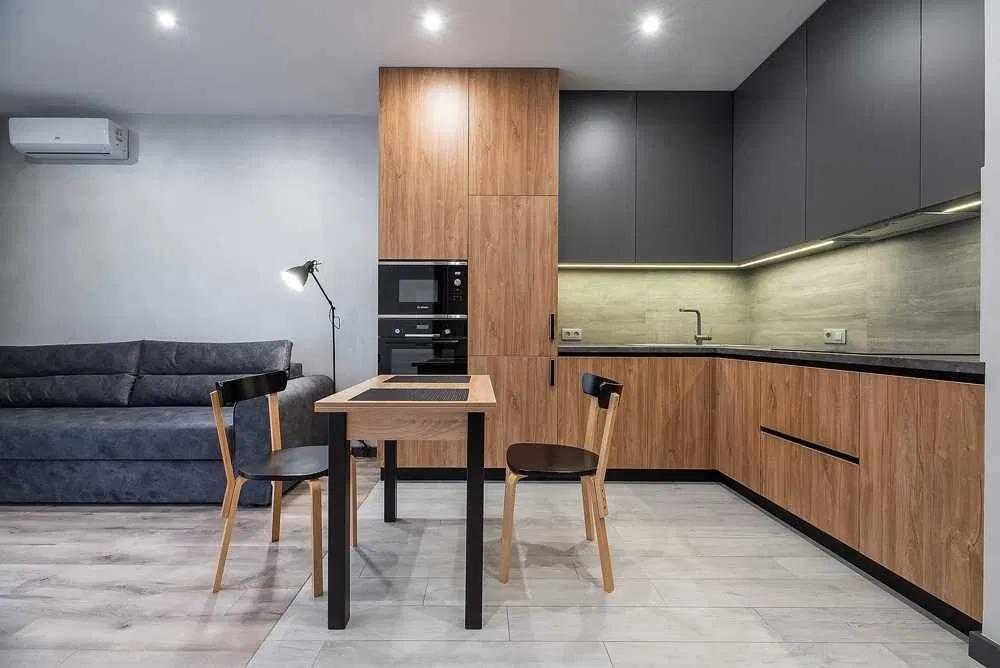 1-комнаная квартира кухня-студия Дизайнерский  ремонт Одесса Новострой Одеса - зображення 2