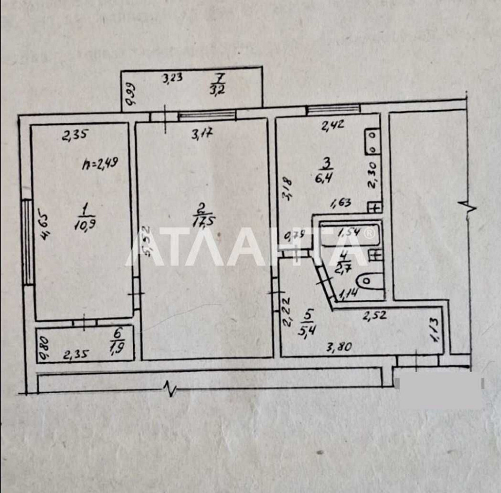 2-комнатная квартира в блочно-кирпичном  доме на Черемушках! Одесса - изображение 4