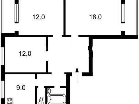 Продається 3-х кв  вул. Лятошинського 22 Голосіївський р-н БЕЗ КОМІСІЇ Киев
