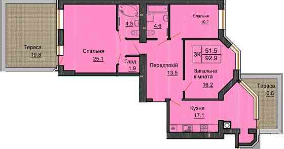 3 к квартира з терасою з документами ЖК Софія Сіті Софіївська Борщагівка