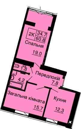 2-х кім.квартира, ЖК Софія Резиденс Софіївська Борщагівка