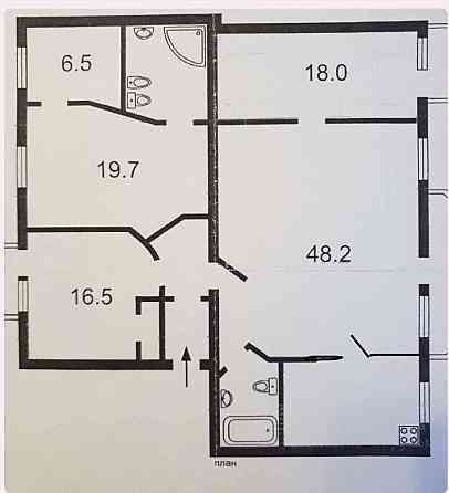 Чотирикімнатна квартира біля Маріінінського парку, 3 окремі спальні Киев