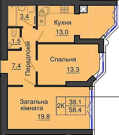 Розстрочка 0%,58м2ЖК Софія Резиденс, Софіївська Борщагівка, Софіївська Борщагівка