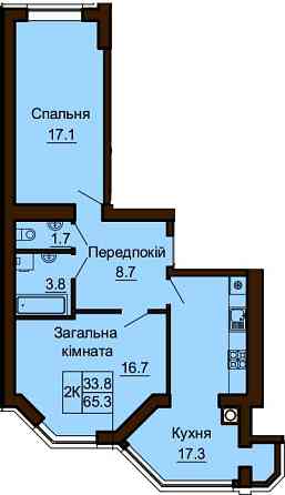 Без комісії ! 2-х кім. кв . ЖК Софія Резиденція по вигідній ціні! Софіївська Борщагівка