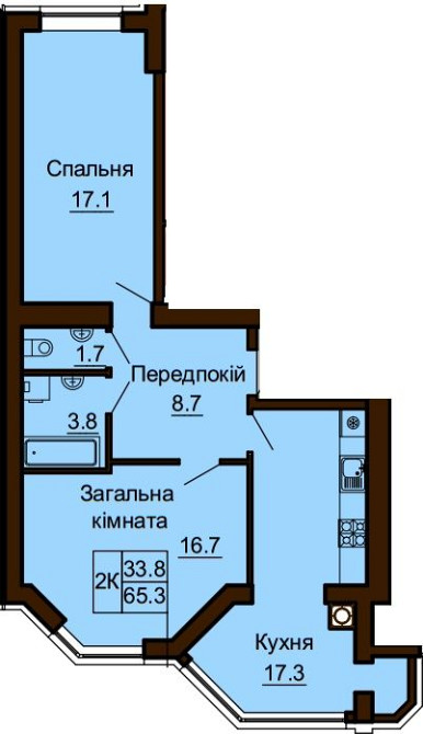 Без комісії ! 2-х кім. кв . ЖК Софія Резиденція по вигідній ціні! Софіївська Борщагівка - зображення 4