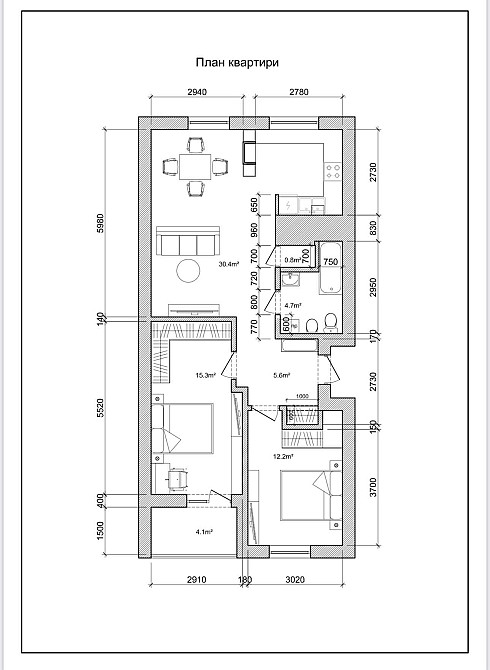 Продаж 2кім + кухня студія в ЖК Greenville House вул. Княгині Ольги Львов - изображение 2