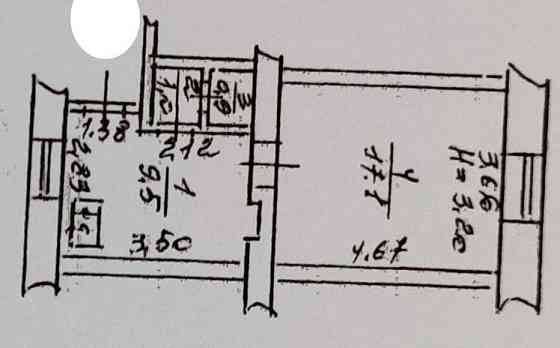 1 комнатная квартира на Комитетской, 285545 Одесса