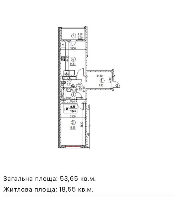 54м з ремонтом ЄОСЕЛЯ  Навігатор КОНОПЛЯНСЬКА метро 10хв Оболонь Київ - зображення 2