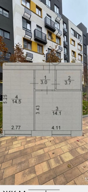 Готова квартира без ремонту  36м2 за 31500$ Ірпінь ЖК Молодість Ірпінь - зображення 1