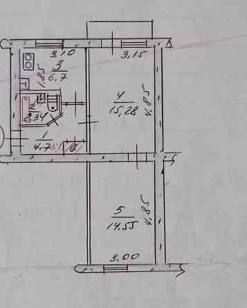 Продам 2ух.ком. на Космосе (гимназия 7)14200$ Запоріжжя