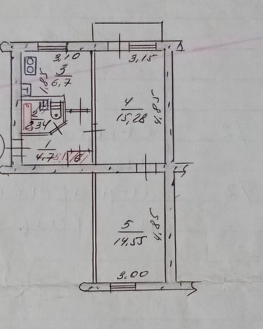 Продам 2ух.ком. на Космосе (гимназия 7)14200$ Запоріжжя - зображення 5