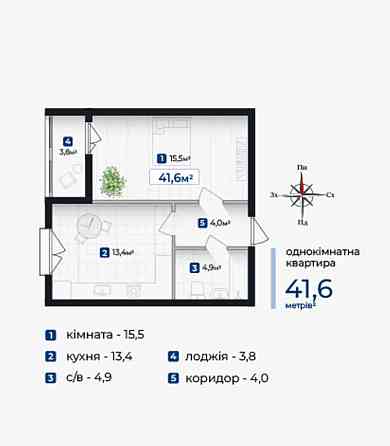(6)Однокімнатна квартира ,795$ м2 Ивано-Франковск
