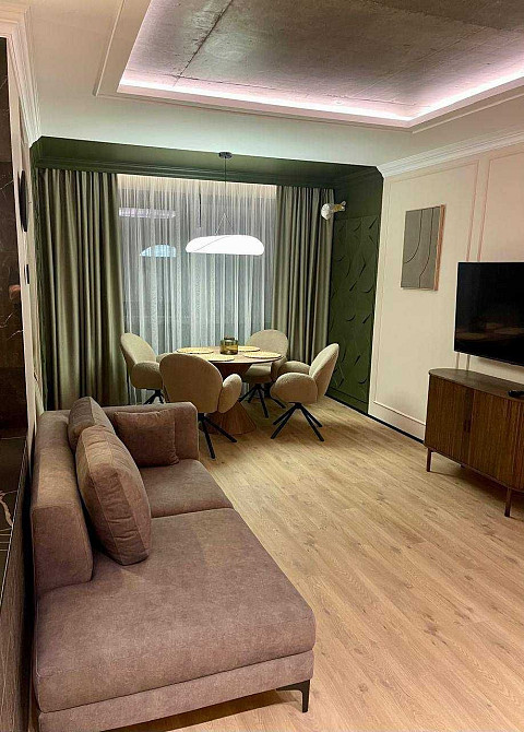 Дизайнерська квартира 55м2 з шикарною терасою 40м2, Златоустівська 25! Київ - зображення 1