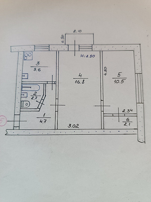 Продається 2-кімнатна квартира  - зображення 1
