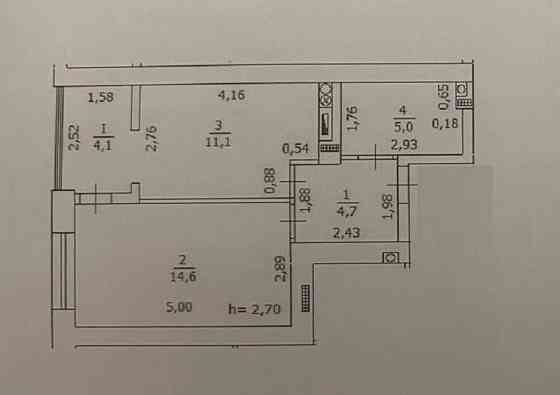 Вид на парк Мама. Простора кухня з диваном. Газ. Ирпень