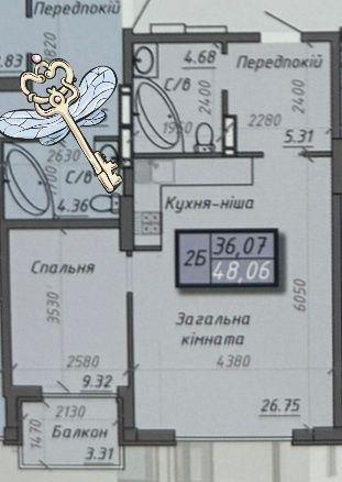 Продаж 2к квартири Айсберг біля озера Чеха Суми - зображення 5