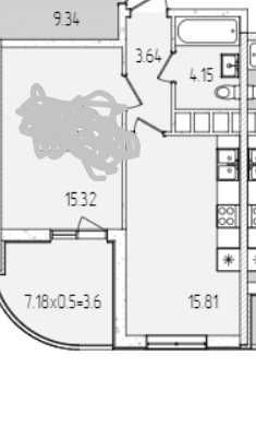 Квартира 43 м.кв. в Кадорр Сити на Краснова/Цена 35 тыс. Одесса - изображение 4