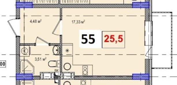 Смарт-квартира 25,5 м2 з балконом! АКЦІЯ! Київ - зображення 2