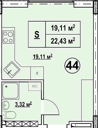 Смарт-квартира від забудовника!Є розтермінування 0%.Дарницький р-н. Киев