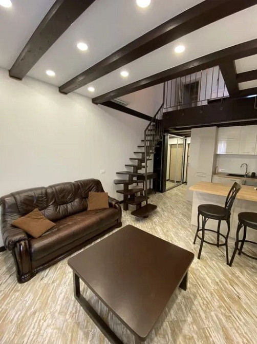 Аренда 2-х уровневой кв ЖК Новострой на Бочарова Балкон Атриум Початок Одеса - зображення 5