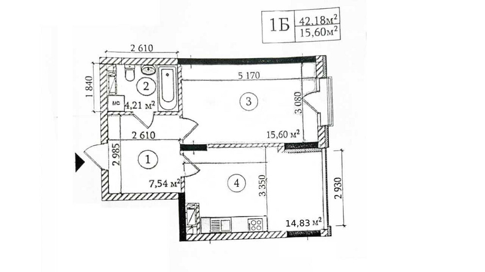 Оренда 1-к квартири ЖК Яскравий Сім'ї Кульженків 31а. Власник Киев - изображение 3