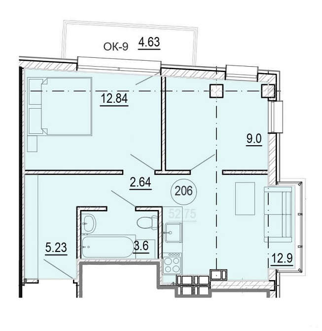 AcademHoff, Нагірка, 2 спальні, Чернишевского, введено в експлуатацію Дніпро - зображення 2