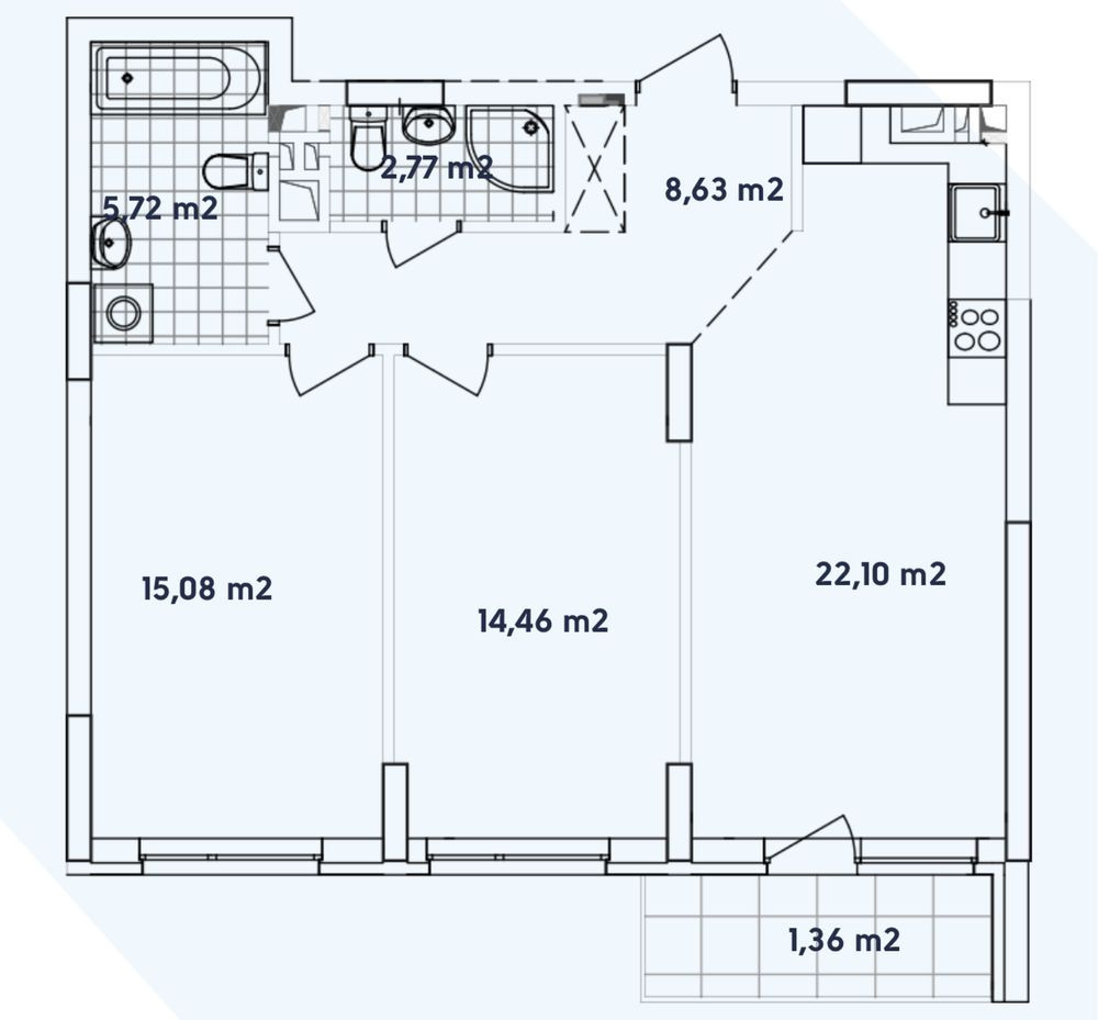 Простора 2к квартира в ЖК Варшавський 2 по ціні забудовника Київ - зображення 3