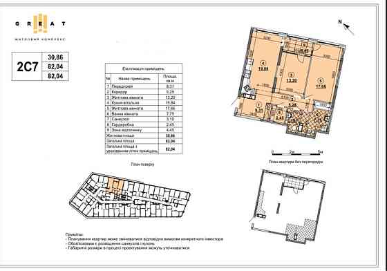 Топ ціна! 2-к квартира 84м2 Great ЖК Грейт Осокорки Киев