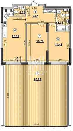 Найнижча ціна! Видова на Дніпро з ТЕРАСОЮ ЖК Great/Грейт Осокорки Киев