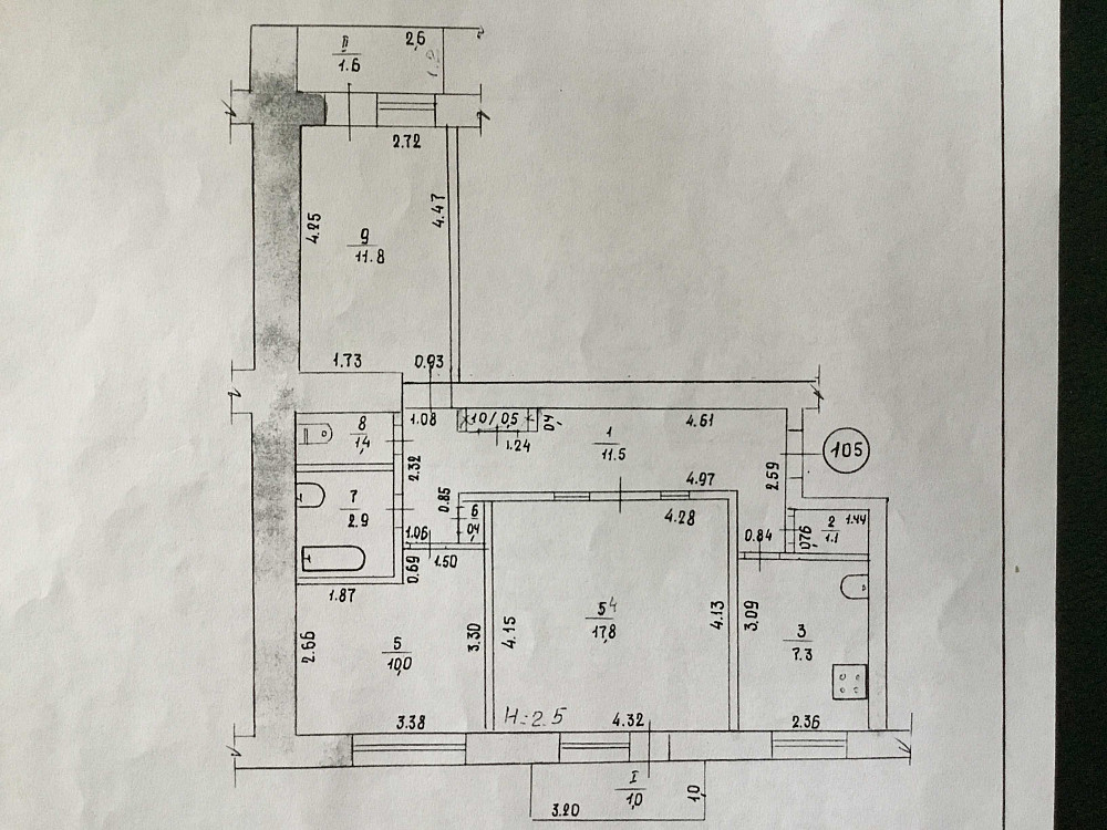 Продам 3-х комнатную кв."чешку" в центре Новомосковска ОТ СОБСТВЕННИКА Новомосковськ - зображення 2