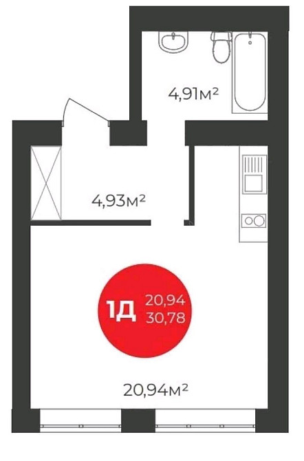 Продаж 1к студії ЖК Молодість Ирпень - изображение 2
