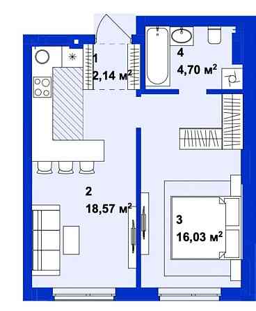 Продаж євро1к квартири в ЖК Ютландія Ірпінь