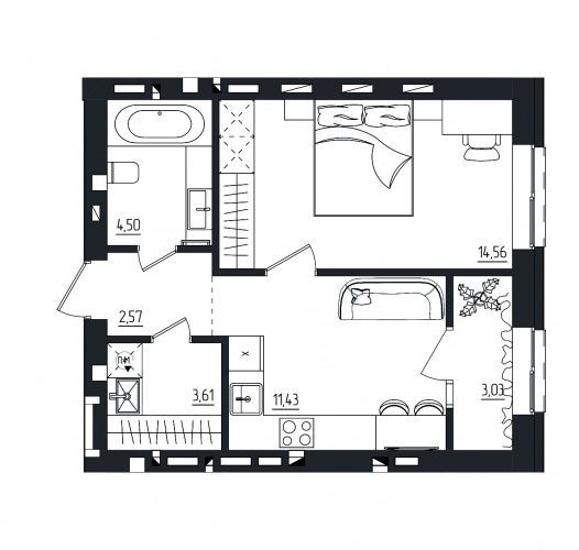 Інвестуй з вигодою. Купуй 1-кімнатну квартиру в Субурбії Дуо Ровно - изображение 2