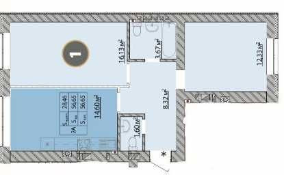 Зниження ціни! 2кк, 56 м.кв. без ремонту з наповненням - 48500$,торг Ірпінь - зображення 2