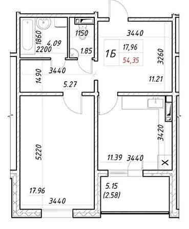 Продам або обміняю евродвушку 54.35м2 ЖК Деснянський Київ