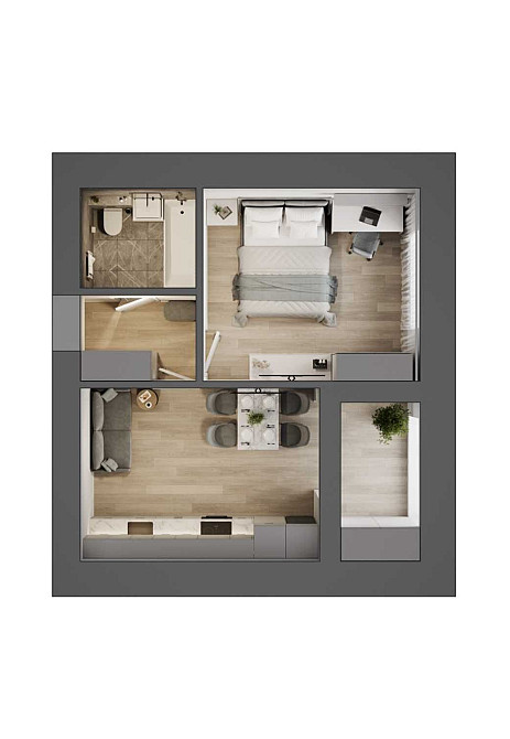 1 кімнатна ЖК На Щасливому від Забудовника Ровно - изображение 8