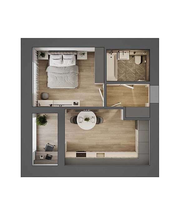 1 кімнатна ЖК На Щасливому від Забудовника Ровно - изображение 7