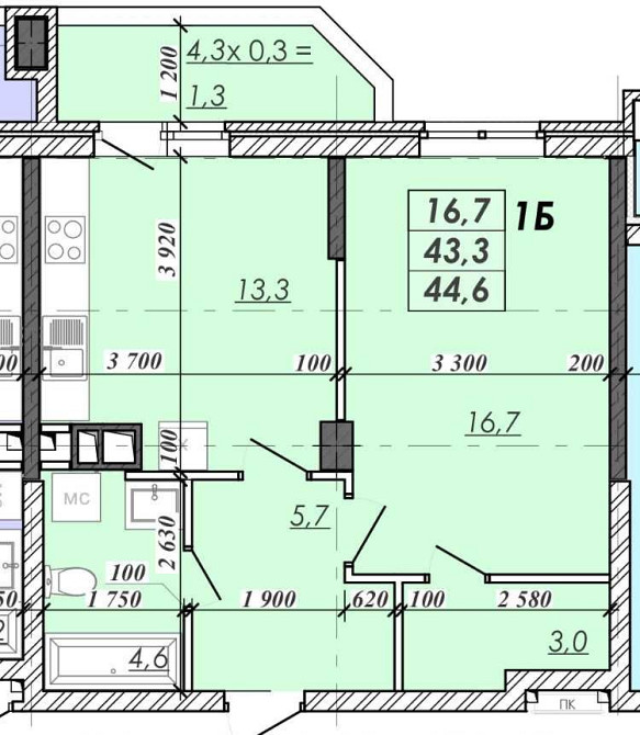Продам 1-ну квартиру. Сучасний ЖК. 700$ кв. м. Розтермінування Одесса - изображение 2