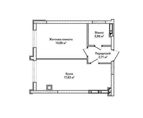 Однокімнатна | Без комісії | 33 000₴ за м2 | Зручне Планування Ірпінь