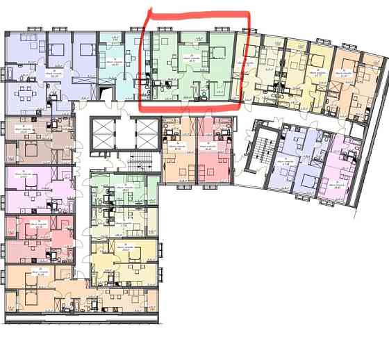 2-к квартира, Жк Атмосфера 4 секция, сдача 2-квартал 2025 Одесса
